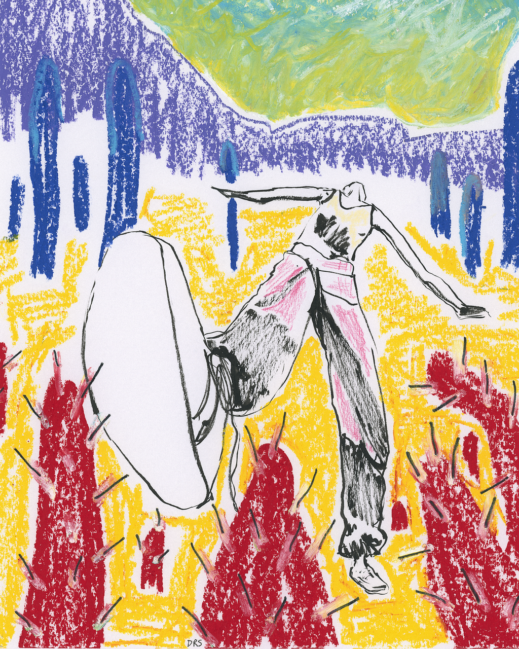 Energy Figure in a Primary Color Field