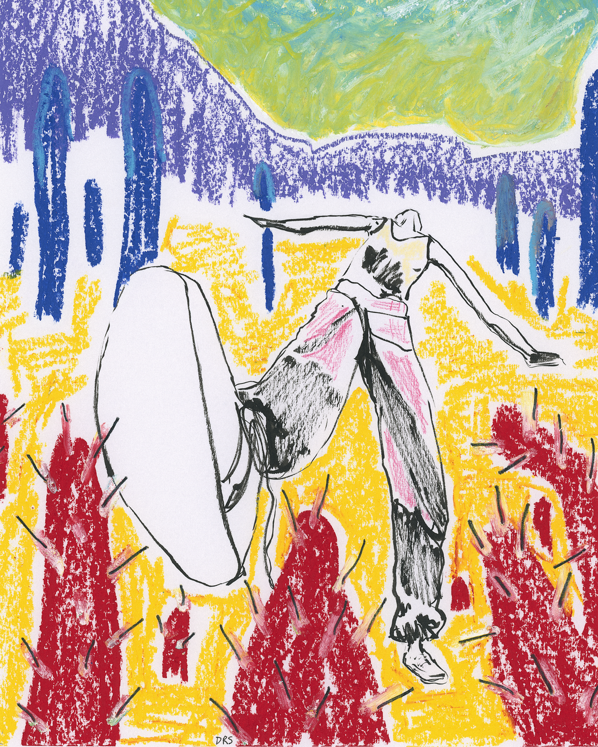 Energy Figure in a Primary Color Field