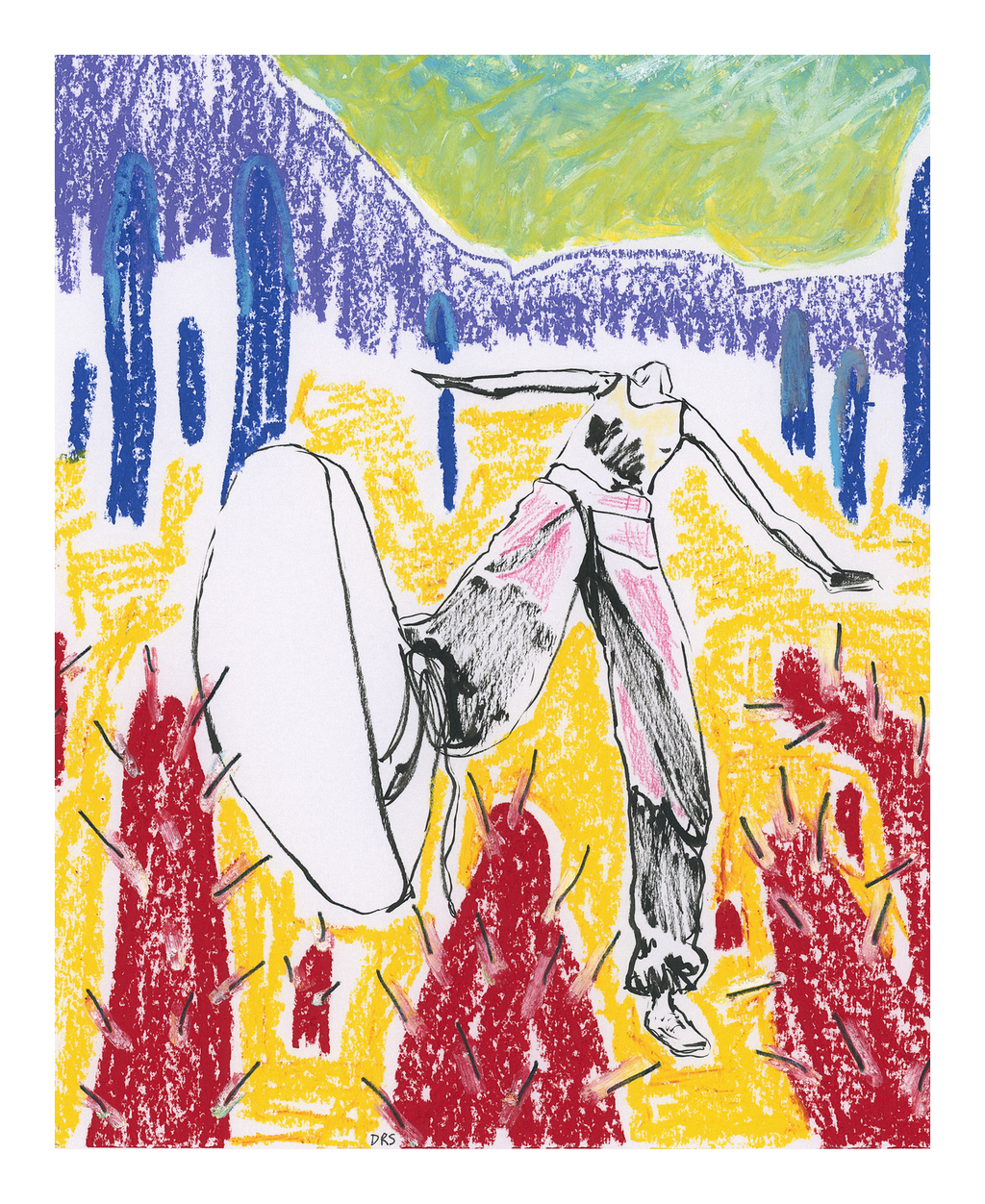 Energy Figure in a Primary Color Field