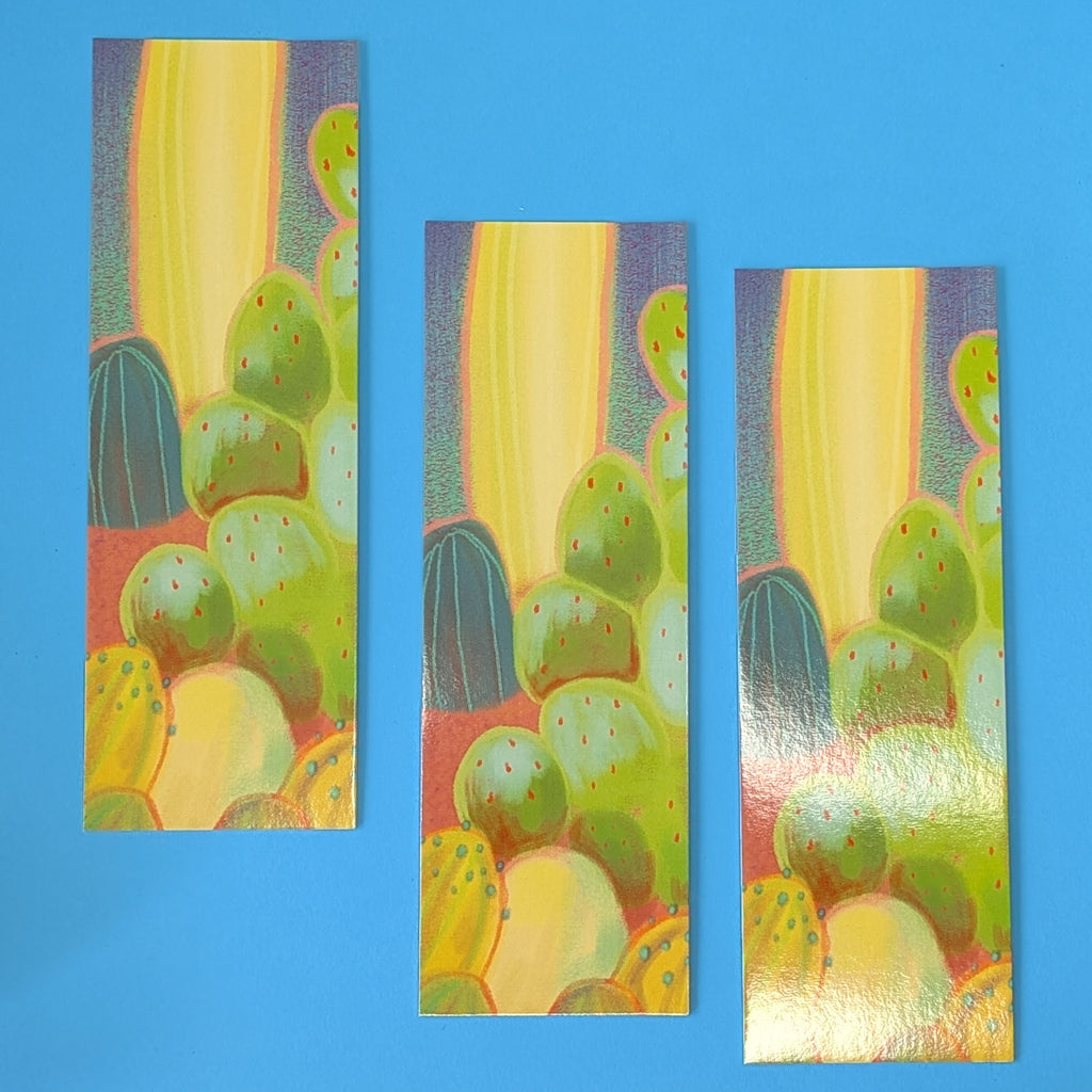 Green/Yellow Cactus Bookmark