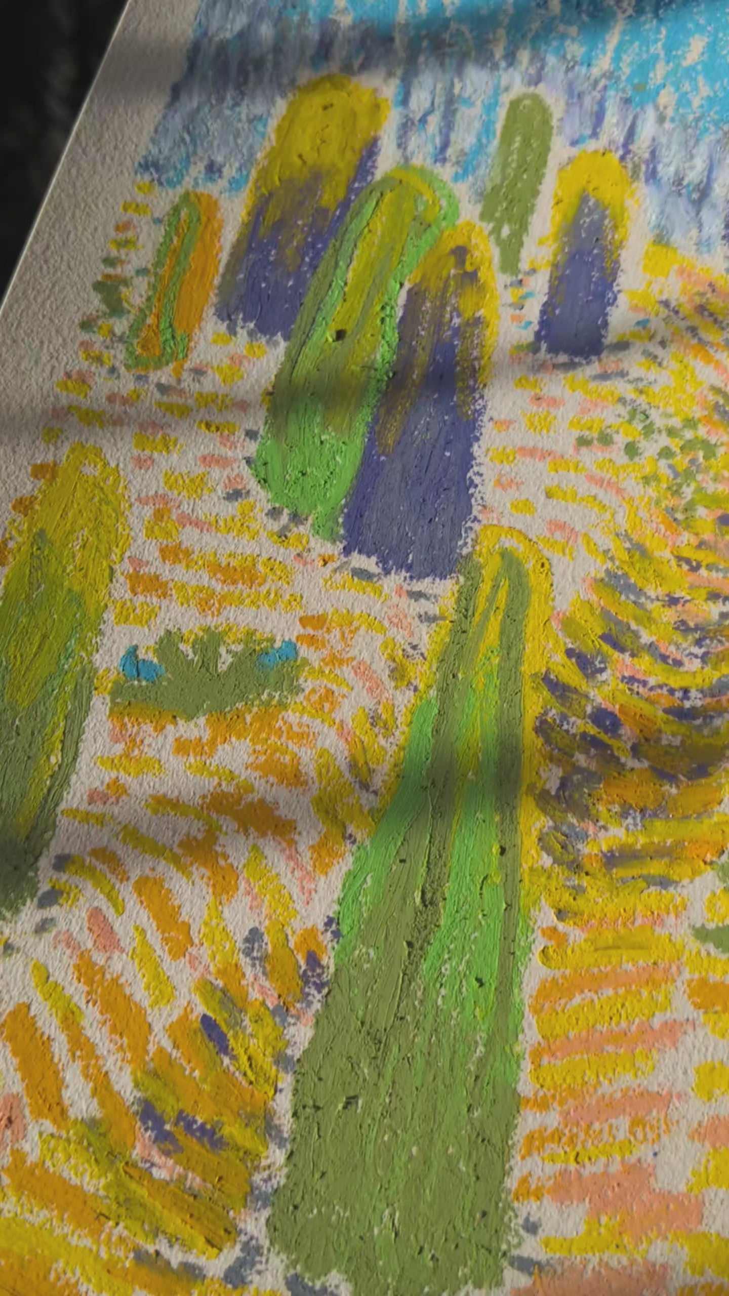 Blue Night Desert Landscape